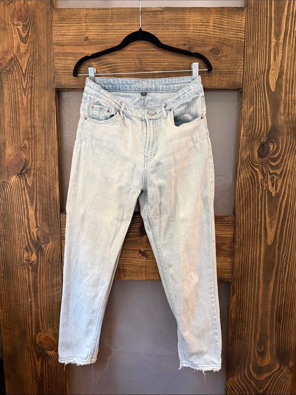 wild fable Light Blue Straight-Leg Jeans